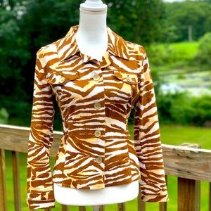 Ladies Animal Print Jacket size Small